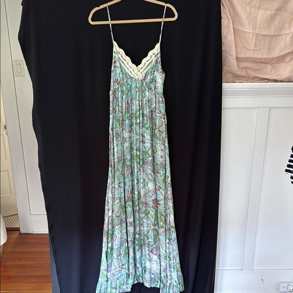 Lani Flowy Floral Dress with Lace Trim, medium - Picture 1 of 10